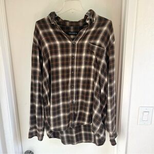 Men’s faded glory brown flannel